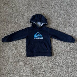 Quiksilver Toddler Boy blue Sweatshirt hoodie jacket size 5
